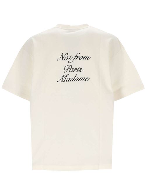 Off-white cotton jersey ts-hirt DRÔLE DE MONSIEUR | TS198CO002CM